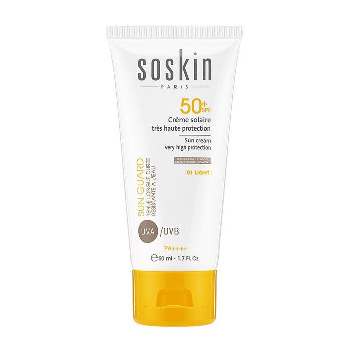 Buy Soskin Sun Cream Protection SPF 50+ 01 Light 50 ml Life Pharmacy