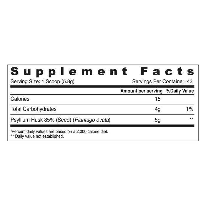 Sunshine Nutrition Colon Purifier Orange, Psyllium Fiber for Digestive Health & Regularity, 255g