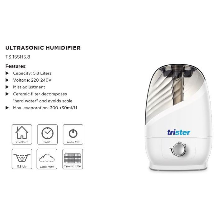 Trister Ultrasonic Humidifier