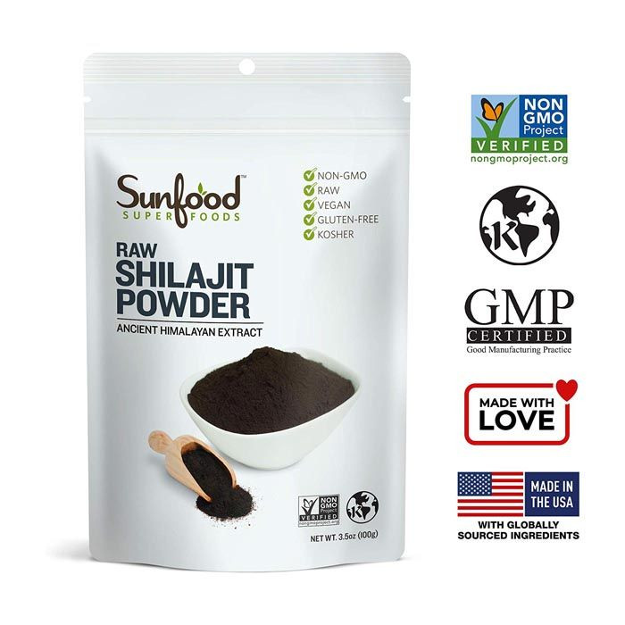 Sunfood Superfoods Raw Shilajit Powder 3.5 Oz