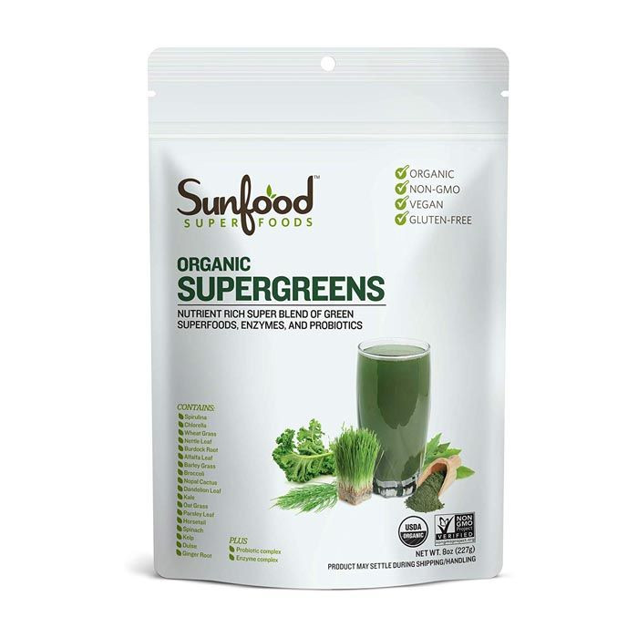 Sunfood Superfoods Supergreens Organic 8 Oz