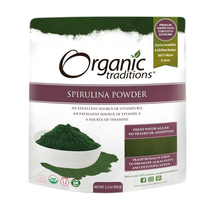 Buy Organic Traditions Spirulina Powder 150 g online at best price in