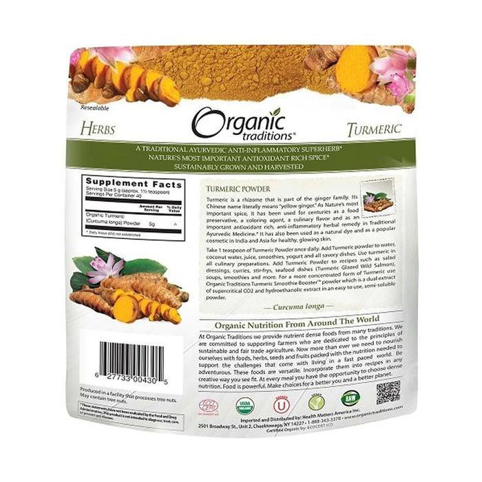 Organic Traditions Turmeric Powder 200 g