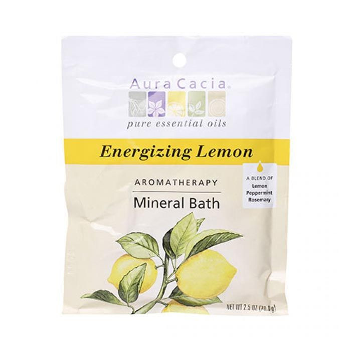 Aura Cacia Energizing Lemon Mineral Bath 70.9 g
