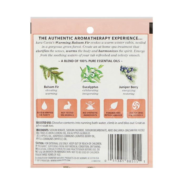 Aura Cacia Warming Balsam Fir Mineral Bath 70.9 g