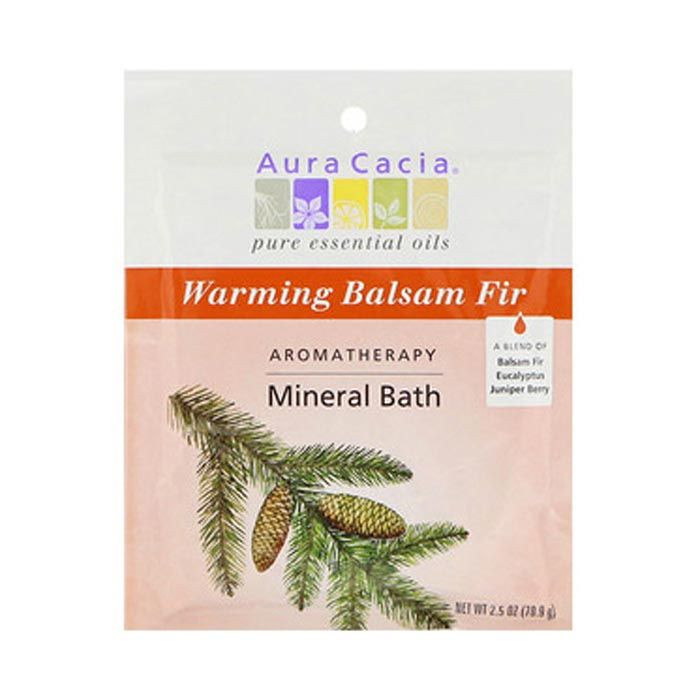 Aura Cacia Warming Balsam Fir Mineral Bath 70.9 g