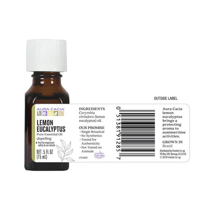 Aura Cacia Lemon Eucalyptus Essential Oil 15 ml