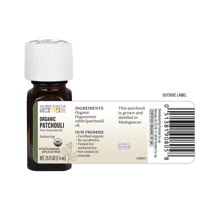 Aura Cacia Patchouli Dark Essential Oil 15 ml
