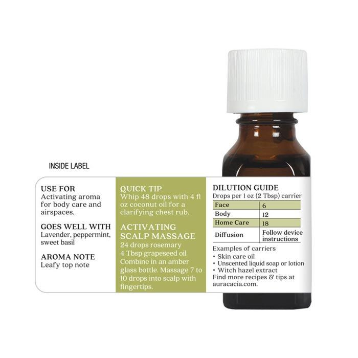 Aura Cacia Rosemary Essential Oil 15 ml