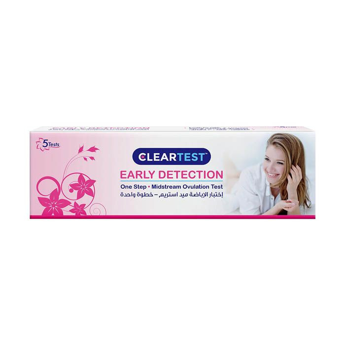 Buy Cleartest Early Detection Midstream Ovulation Test 5's / Box Life
