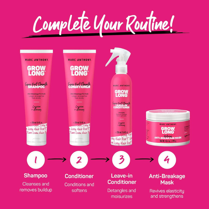 Marc Anthony Grow Long Shampoo 250ml + Conditioner 250ml Combo