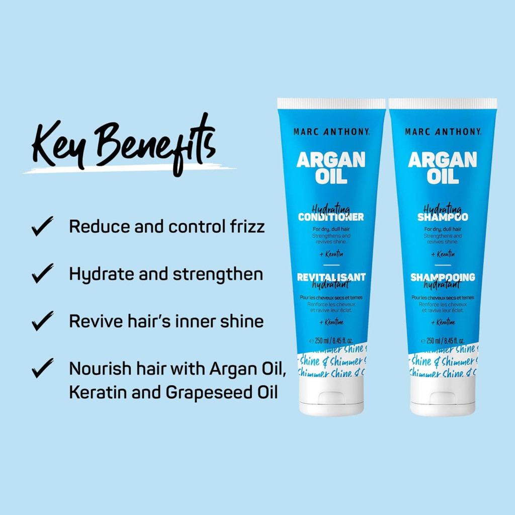 Marc Anthony Argan Oil Shampoo 250ml + Conditioner 250ml Offer