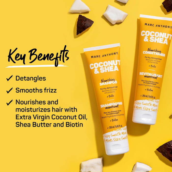 Marc Anthony Coconut Oil Shampoo 250ml + Conditioner 250ml Combo
