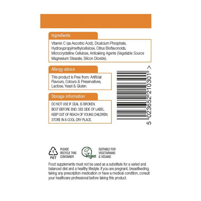 Natures Aid Vitamin C 1000 mg Time Release Tablets 180's