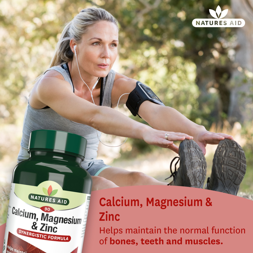 Natures Aid Calcium Magnesium & Zinc Tablets 90's