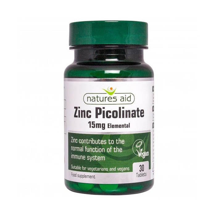 Buy Natures Aid Zinc Picolinate 15 Mg Elemental Tablets 30's Life Pharmacy