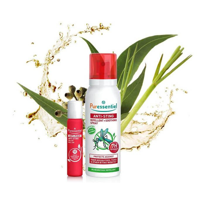 Puressentiel Anti-Sting Spray 75 ml + Roller 5 ml Free