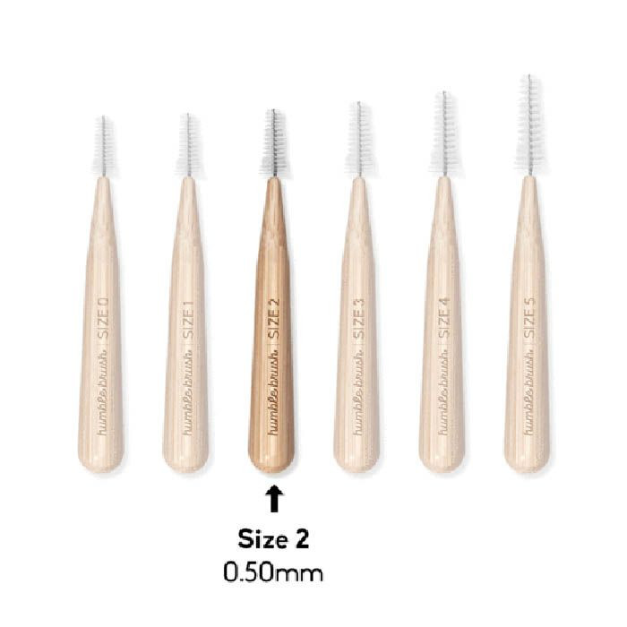 The Humble Co. Bamboo Interdental Brush Size 2 Red 6's