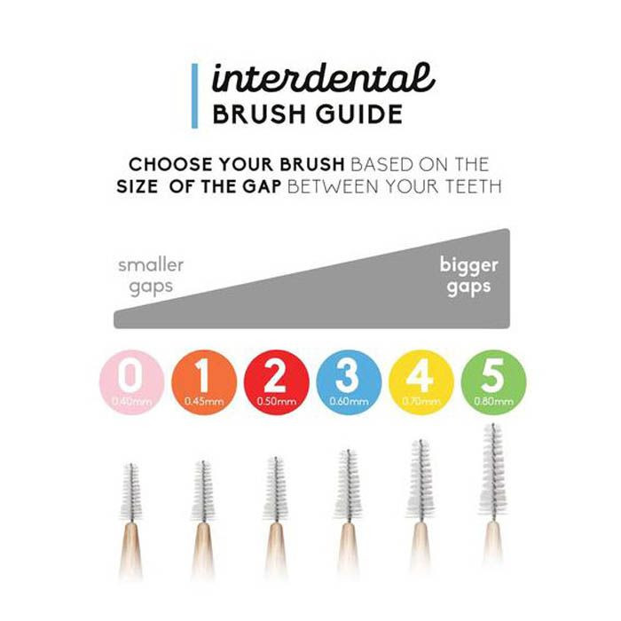 The Humble Co. Bamboo Interdental Brush Size 3 Blue 6's