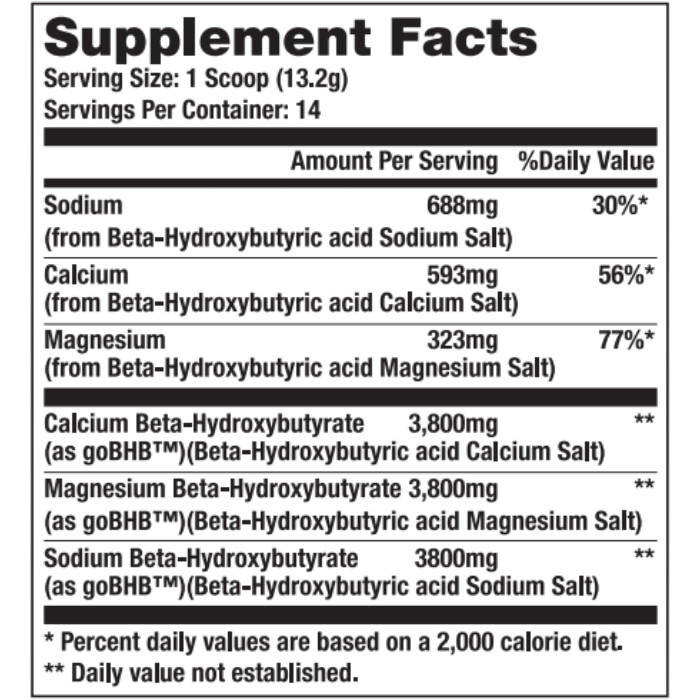 Sunshine Nutrition Ketone Bhb Powder Chocolate 184.8 g