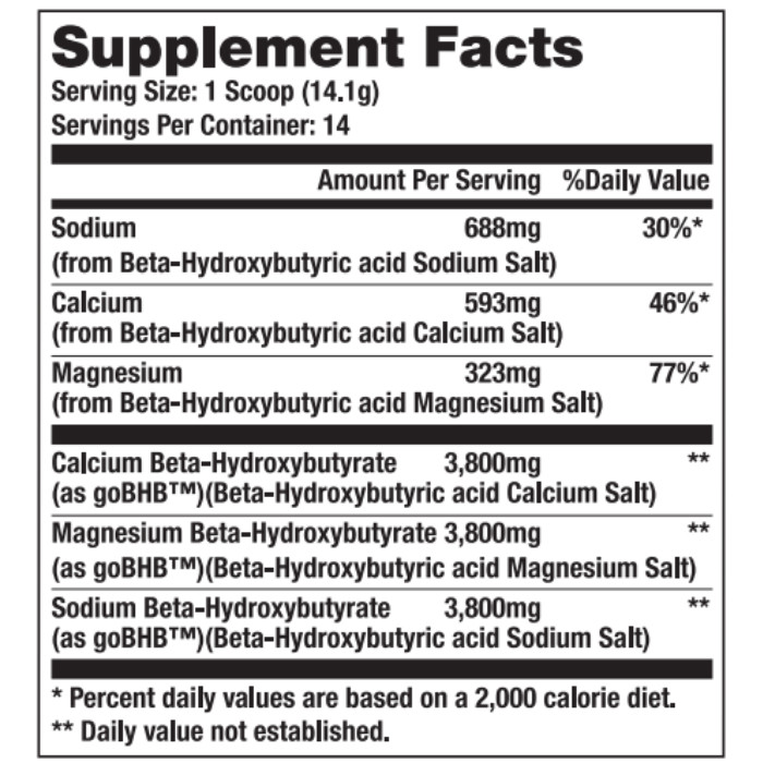 Sunshine Nutrition ketone Bhb Powder Berry Flavor 197.4 g