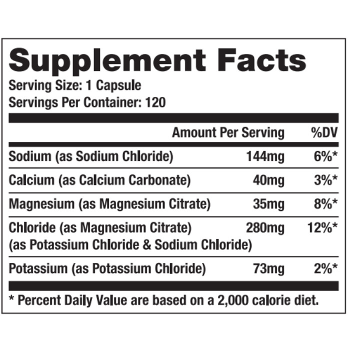 Sunshine Nutrition Keto Electrolytes 120's Capsules