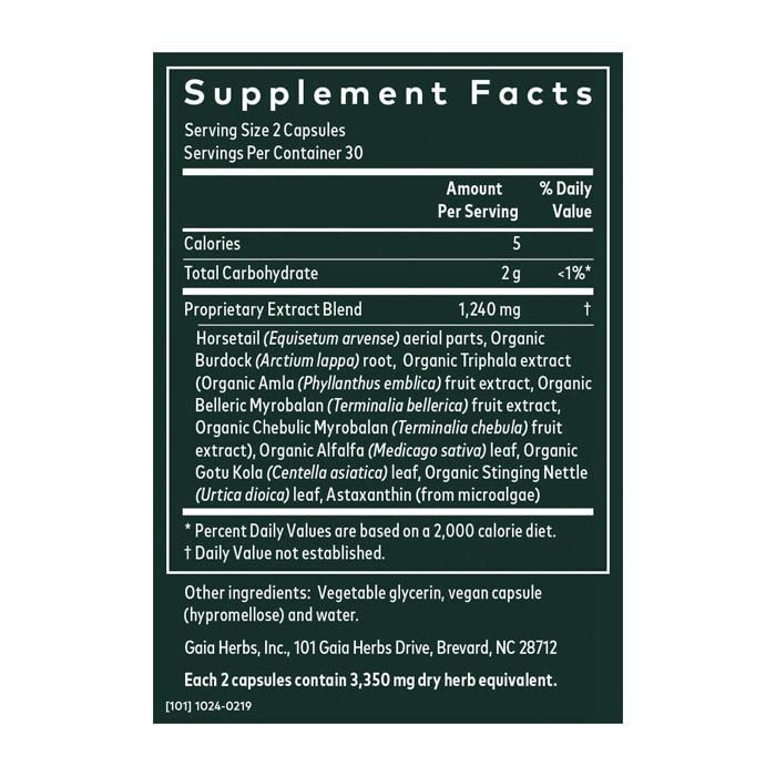 Gaia Herbs Hair Skin & Nail Support Capsules 60's