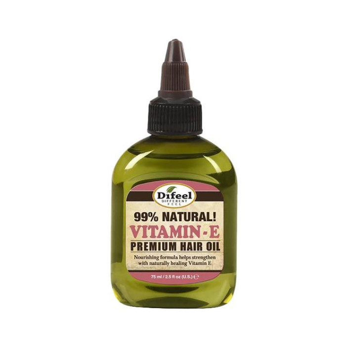 Difeel Premium Natural Hair Oil Vitamin E 75ml Twin Pack