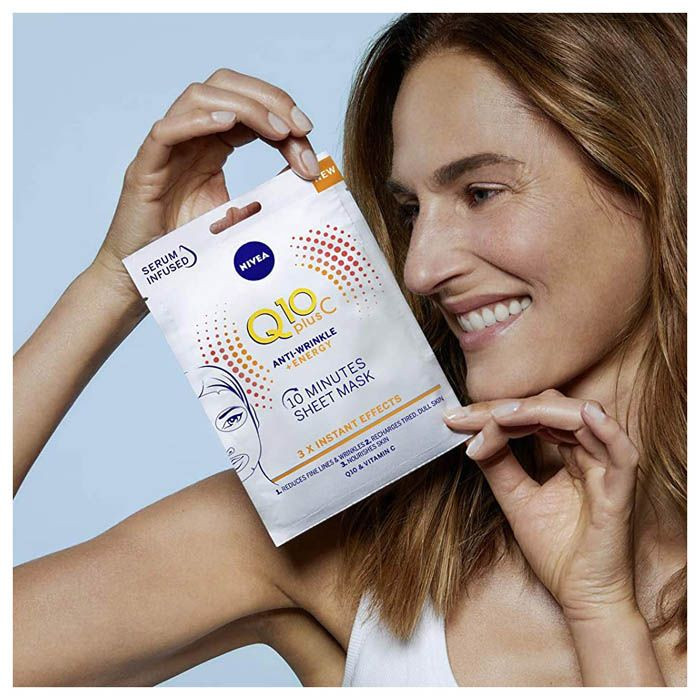Nivea Face Q10+ C Anti Wrinkle + Energy Sheet Mask