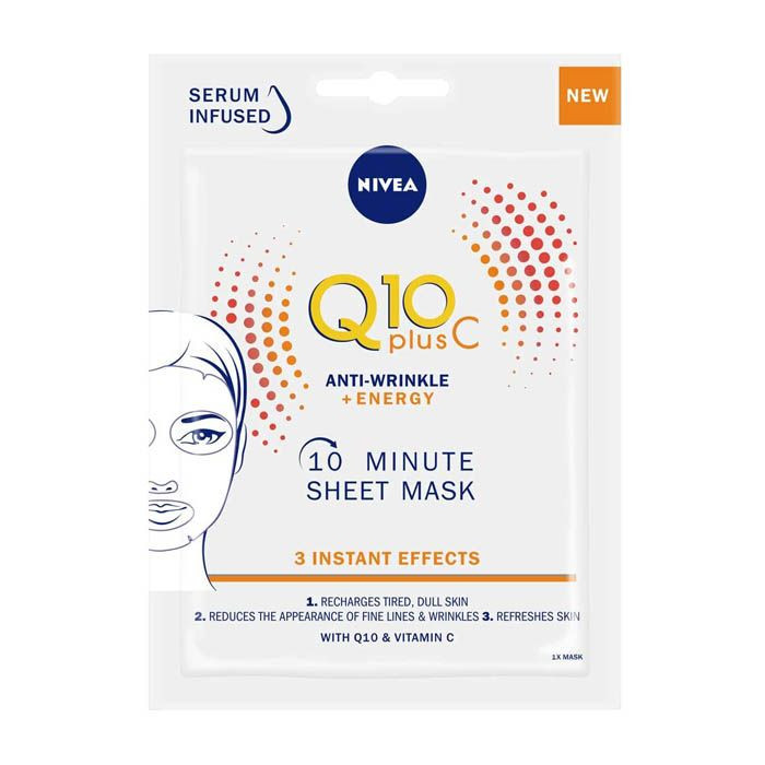 Buy Nivea Face Q10+ C Anti Wrinkle + Energy Sheet Mask Life Pharmacy