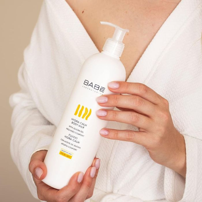 Babe Hydra-Calm Body Milk, Fast-Absorbing Daily Moisturizer for Sensitive, Dry and Delicate Skin 500ml