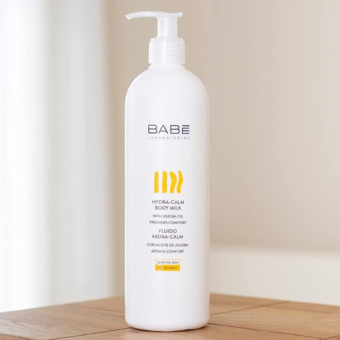 Babe Hydra-Calm Body Milk, Fast-Absorbing Daily Moisturizer for Sensitive, Dry and Delicate Skin 500ml