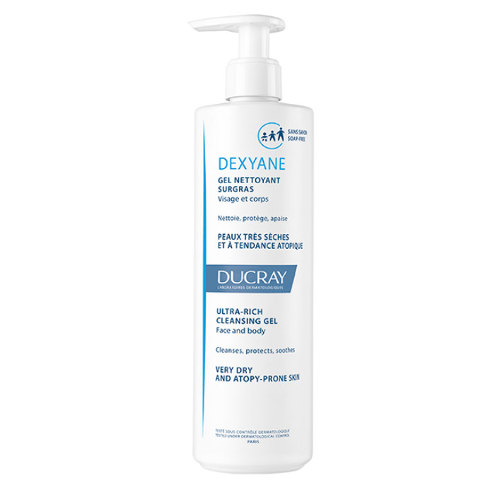 Ducray Dexyane Ultra-Rich Body Cleansing Gel 400ml detailed view