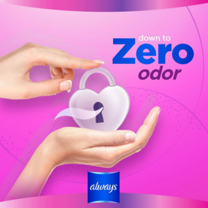 Always Radiant Feminine Pads Size 1, Regular Absorbency, FlexFoam, Unscented – 100% Leak-Free & Odor Control 13s