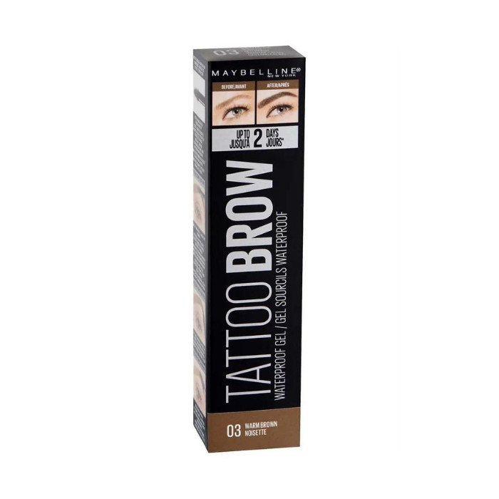 Maybelline New York Tattoo Brow Waterproof Gel Warm Brown 03