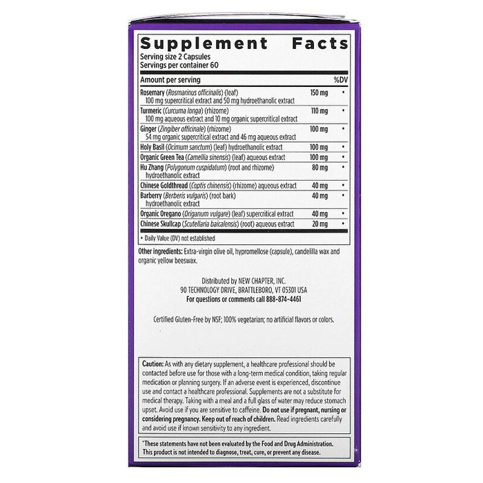 New Chapter Zyflamend Whole Body 120 Veg Caps