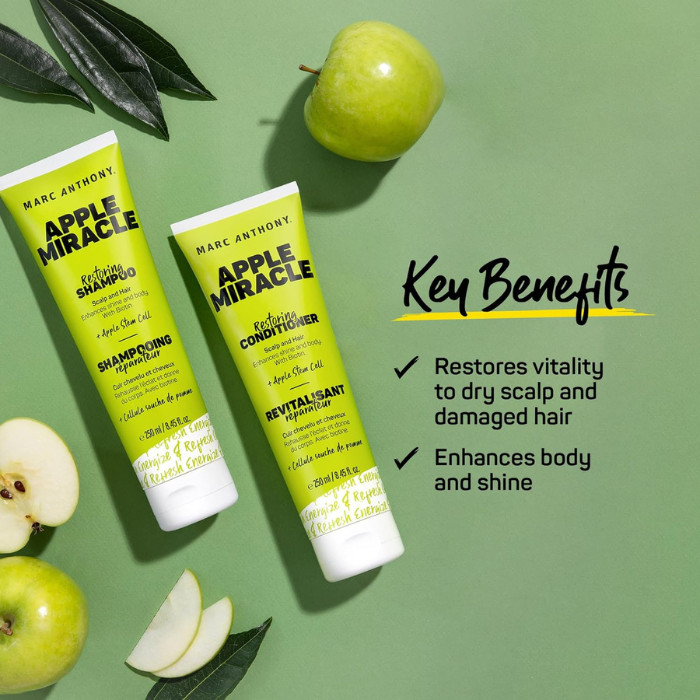 Marc Anthony Apple Miracle Shampoo 250ml + Conditioner 250ml