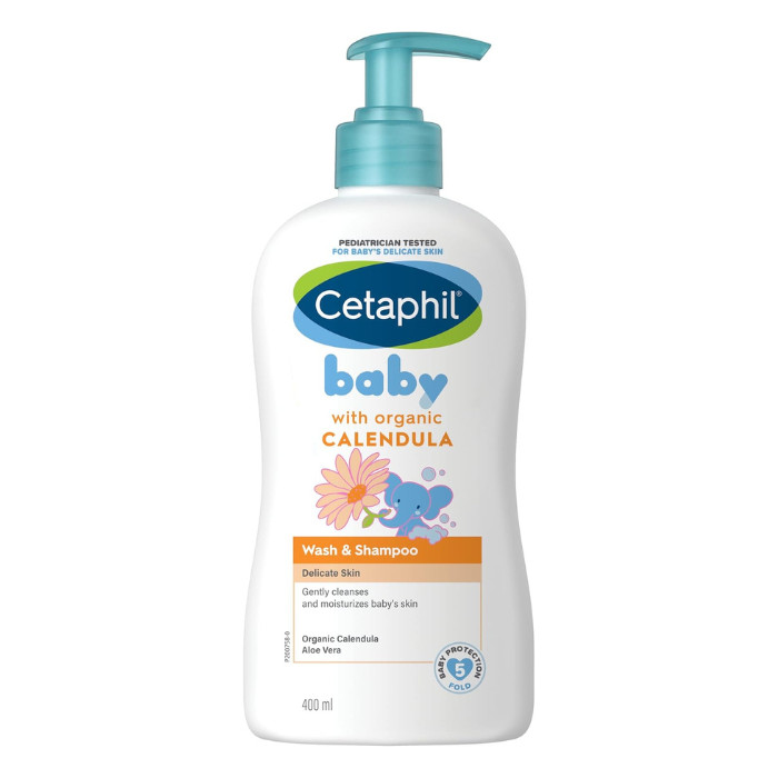 Cetaphil Baby Wash And Shampoo With Organic Calendula 400ml high resolution image