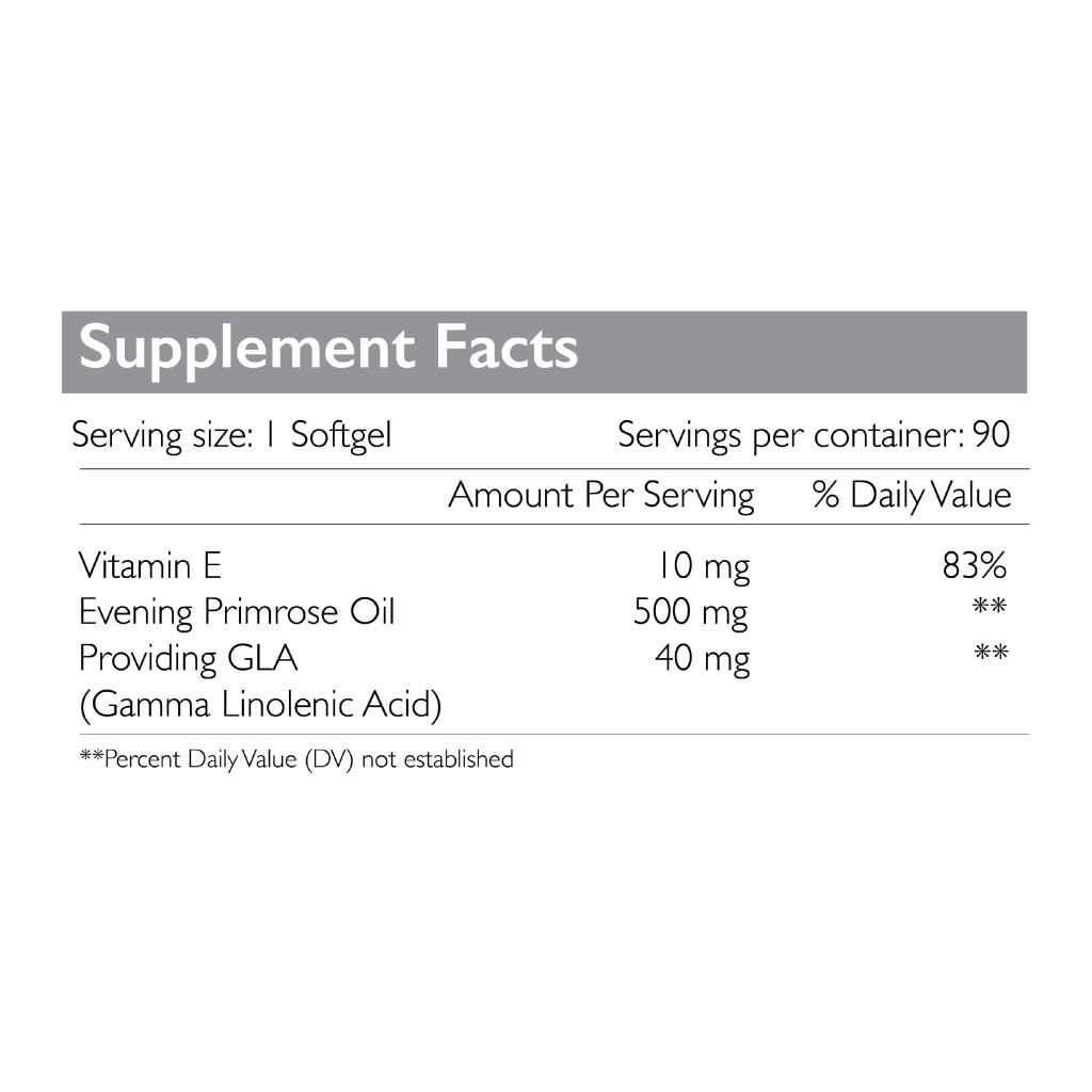 Radiant Platinum  Evening Primrose Oil 500mg 90 Softgel