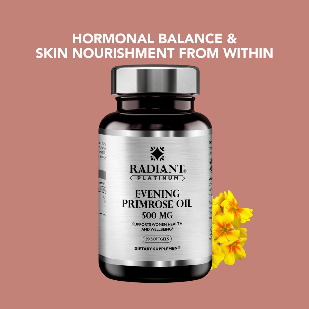 Radiant Platinum  Evening Primrose Oil 500mg 90 Softgel