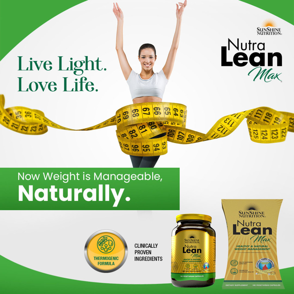 Sunshine Nutrition Nutra Lean Max, Appetite Suppressant, Fat and Carb Blocker, Healthy Digestion - 180 Capsules