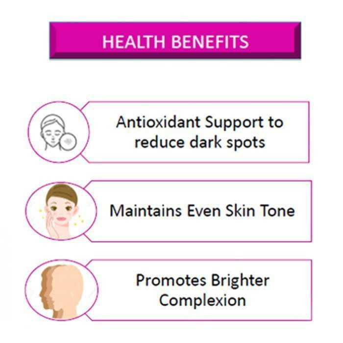 Sunshine Nutrition Derma Glow – 1000mg L-Glutathione Skin Brightening & Antioxidant Support, 60 Veg Capsules