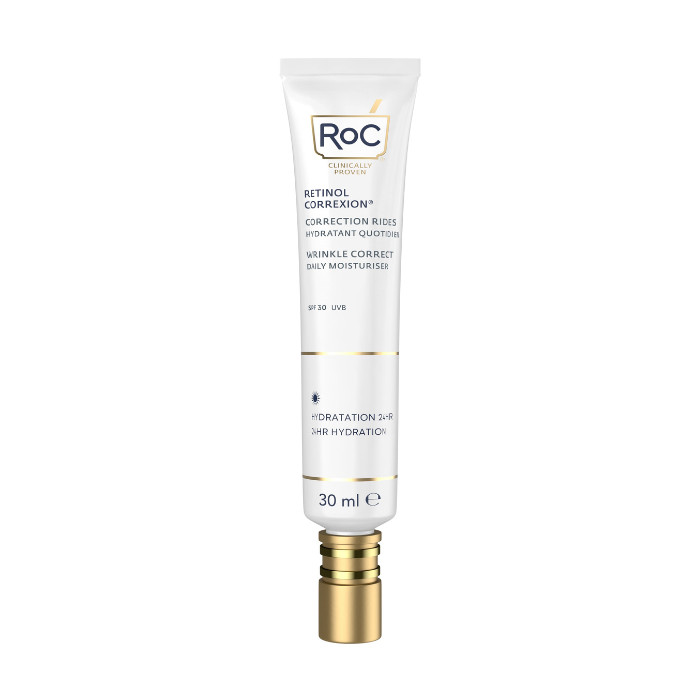 Roc Retinol Correxion Wrinkle Correct Daily Moisturizer (SPF 30) Anti-Aging Retinol Face Cream with Sunscreen for Fine Lines, Wrinkles & Firmness – 30ml