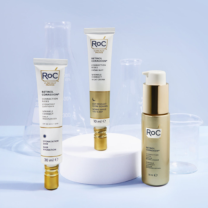 Roc Retinol Correxion Wrinkle Correct Daily Moisturizer (SPF 30) Anti-Aging Retinol Face Cream with Sunscreen for Fine Lines, Wrinkles & Firmness – 30ml