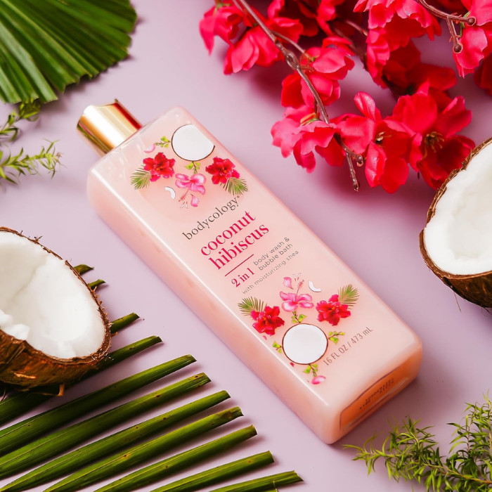 Bodycology Coconut Hibiscus Moisturizing Gel Body Wash 473ml