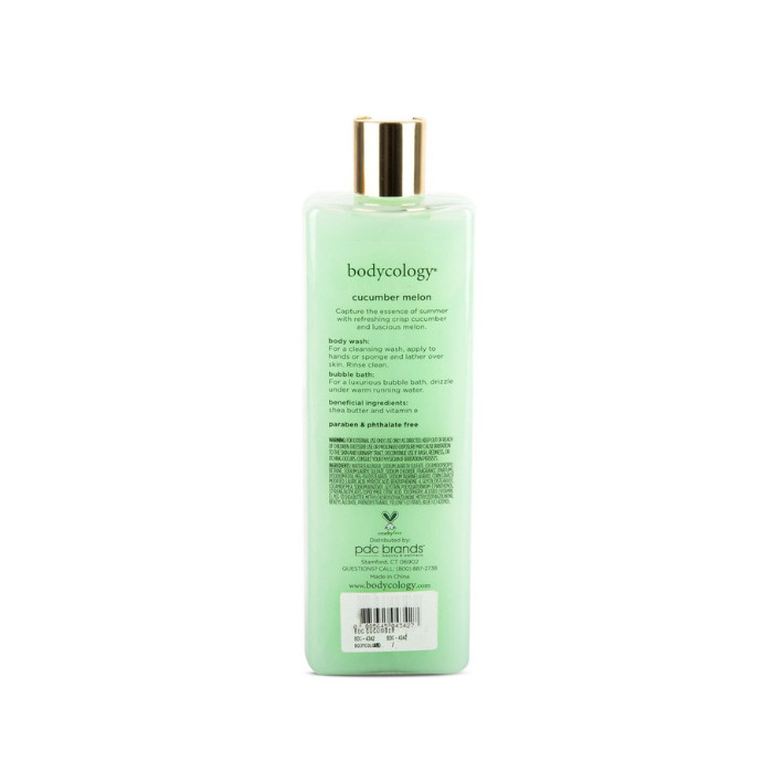 Bodycology Cucumber Melon 2in1 Body Wash & Bubble Bath 473ml