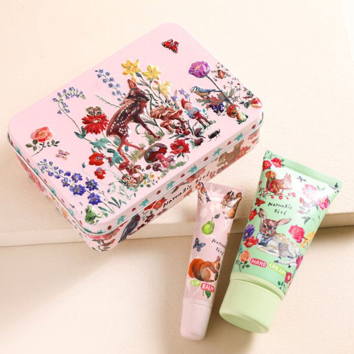 Heathcote & Ivory Nathalie Lete Hand Cream & Lip Balm Tin