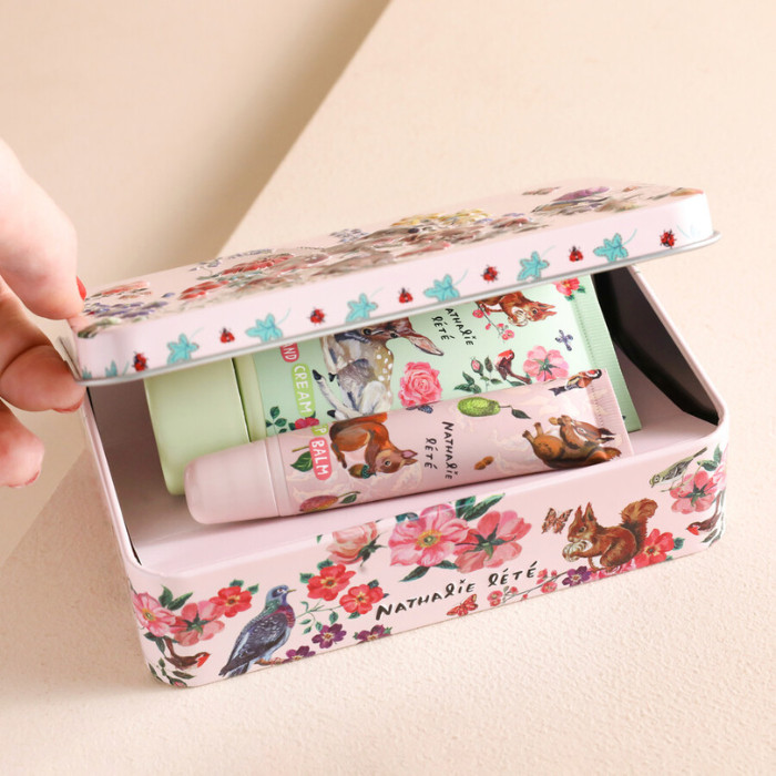 Heathcote & Ivory Nathalie Lete Hand Cream & Lip Balm Tin