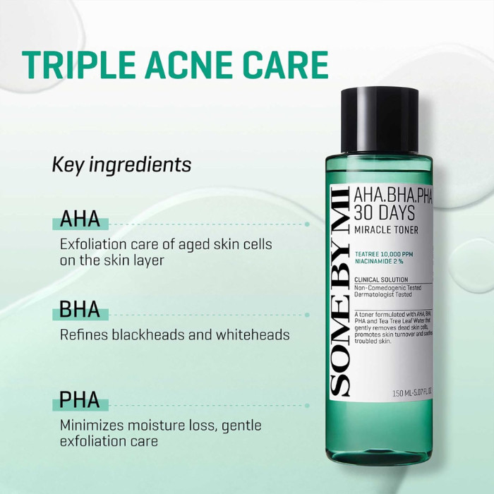 Buy Some By Mi AHA BHA PHA 30 Days Miracle Toner 150ml Online At Best 