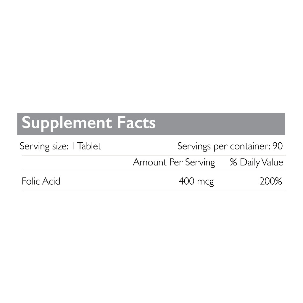 Radiant Platinum Folic Acid 400mcg 90 Tabs